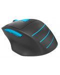 Гейминг мишка A4tech - Fstyler FG30S, оптична, безжична, черна/синя - 5t
