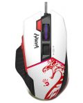 Гейминг мишка A4Tech Bloody - W95 MAX, оптична, бяла/червена - 1t