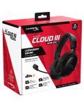 Гейминг слушалки HyperX - Cloud III, PC/PS5/PS4/Switch, безжични, черни - 8t