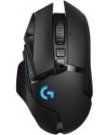 Гейминг мишка Logitech - G502 LightSpeed, оптична, безжична, черна - 1t
