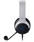 Гейминг слушалки Razer - Kaira X, Playstation 5, черни/бели - 4t