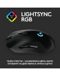 Гейминг мишка Logitech - G703 Lightspeed Hero, оптична, безжична, черна - 8t