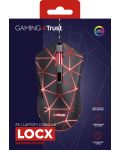 Гейминг мишка Trust - GXT 133 Locx, оптична, черна - 6t
