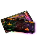 Гейминг клавиатура Roxpower - G-8100 Gaming LED, черна - 2t