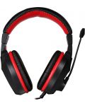 Гейминг слушалки Marvo - H8321, черни/червени - 2t