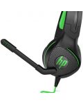 Гейминг слушалки HP - Pavilion 400, черни/зелени - 2t