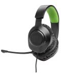 Гейминг слушалки JBL - Quantum 100X Console, Xbox, черни/зелени - 2t