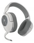 Гейминг слушалки Corsair - HS55, безжични, бели - 3t