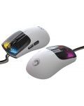 Гейминг мишка Marvo - M727 RGB, оптична, бяла - 5t