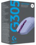 Гейминг мишка Logitech - G305 Lightspeed, оптична, лилава - 11t