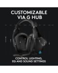 Гейминг слушалки Logitech - G935, безжични, черни - 6t