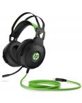 Гейминг слушалки HP - Pavilion 600, черни/зелени - 4t