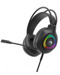 Гейминг слушалки Marvo - H8325 RGB, черни - 1t