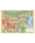 Географска карта на България (1:600 000) - 1t