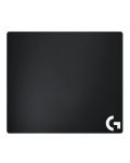 Гейминг подложка за мишка Logitech - G640, L, мека, черна - 1t