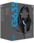 Гейминг слушалки Logitech - G635, черни - 10t