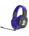 Гейминг слушалки Sparco - RACE, безжични, сини - 1t