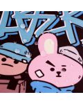 Гейминг подложка за мишка Grupo Erik - BT21, XXL, мека, черна - 5t