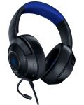Гейминг слушалки Razer - Kraken X, PS/Nintendo/Xbox, черни/сини - 3t