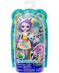 Кукличка с животниче Mattel Enchantimals - Larissa Lemur и лемурчето Ringlet - 1t