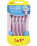 Gillette Venus 3 Дамска самобръсначка Sensitive, 3 + 1 броя - 1t