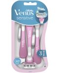 Gillette Venus 3 Дамска самобръсначка Sensitive, 3 броя - 1t