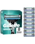 Gillette Mach 3 Сменяеми ножчета за самобръсначка, 8 броя - 1t