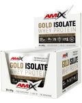 Gold Isolate Whey Protein Box, натурален шоколад, 20 x 30 g, Amix - 1t