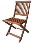 Градински сгъваем стол Muhler - 47 х 59 х 87 cm, натурален - 1t