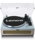 Грамофон Lenco - LS-440, автоматичен, Blue-Taupe - 1t
