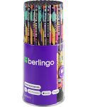 Графитен молив Berlingo - Groovy, HB, асортимент - 2t