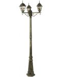 Градинска лампа Rabalux - Monaco 8186, IP43, E27, 3 х 60W, бронзова - 1t