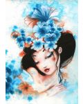 Пъзел Grafika от 1000 части - Сини цветя, Misstigri - 1t