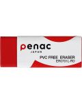 Гума за молив Penac - 5.9 х 2.1 х 1 cm, червена - 1t