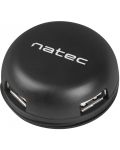 Хъб Natec - Bumblebee. 4 порта, USB 2.0, черен - 4t