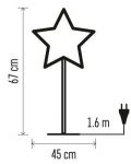 Хартиена звезда Emos - 45 cm, 25W, E14, зелена - 5t