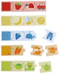 Детска пъзел-игра Haba - Съвпадения по цветове с животни и предмети - 3t