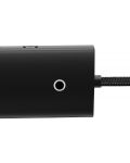 Хъб Baseus - Lite Series, 5 порта, USB-C, 0.25m, черен - 4t