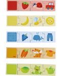 Детска пъзел-игра Haba - Съвпадения по цветове с животни и предмети - 2t