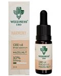 Harmony CBD масло, 10%, лешник, 10 ml, Weedness CBD - 1t