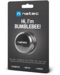 Хъб Natec - Bumblebee. 4 порта, USB 2.0, черен - 5t