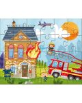 Детски пъзели Haba от 3 x 24 части - Пожарникари - 2t