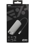 USB хъб Next One - Pro Multiport, 8 порта, USB-C, сив - 10t