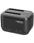 HDD/SSD докинг станция Natec - Kangaroo Dual, USB 3.0, черна - 5t