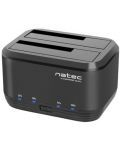 HDD/SSD докинг станция Natec - Kangaroo Dual, USB 3.0, черна - 3t