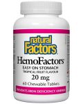 HemoFactors, 60 дъвчащи таблетки, Natural Factors - 1t