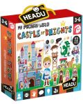 Игрален комплект Headu - Замъкът на рицарите, с плакат - 1t