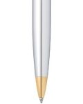 Химикалка Sheaffer 300 - Сребриста със златисто - 4t