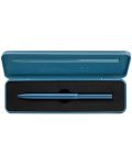 Химикалка Pelikan Ineo - Петролено синя, в метална кутия - 3t