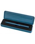 Химикалка Pelikan Ineo - Петролено синя, в метална кутия - 2t